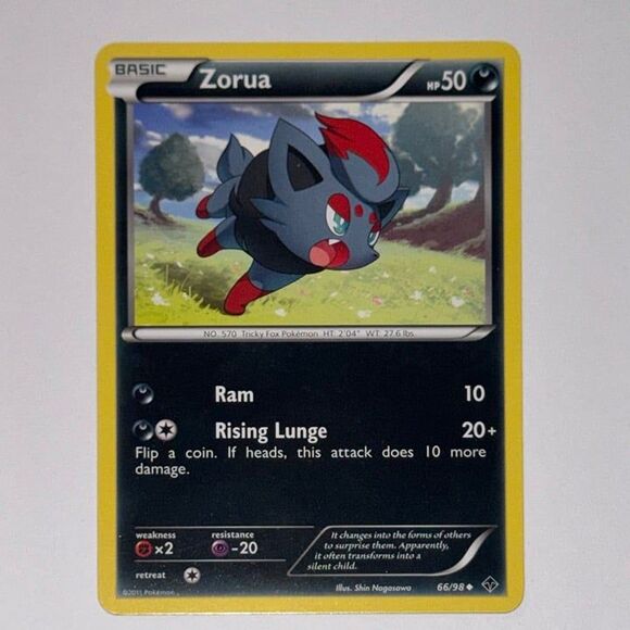 POKEMON CARD: Zorua #66/98 (Pokemon Emerging Powers) - Picture 1 of 2